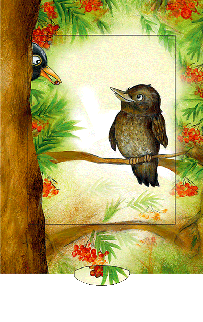 Lebende Karte "Amsel"