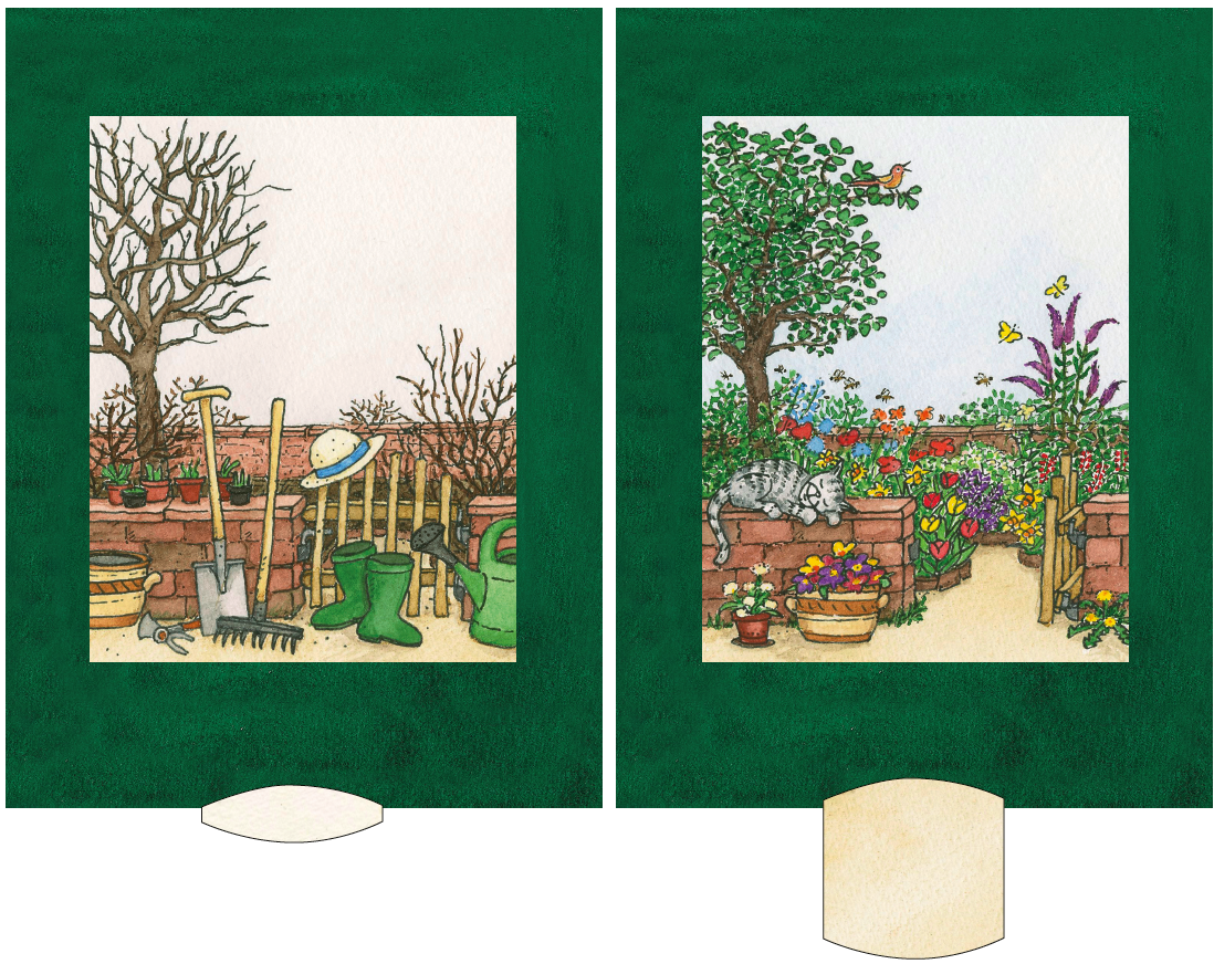Lebende Karte "Garten"