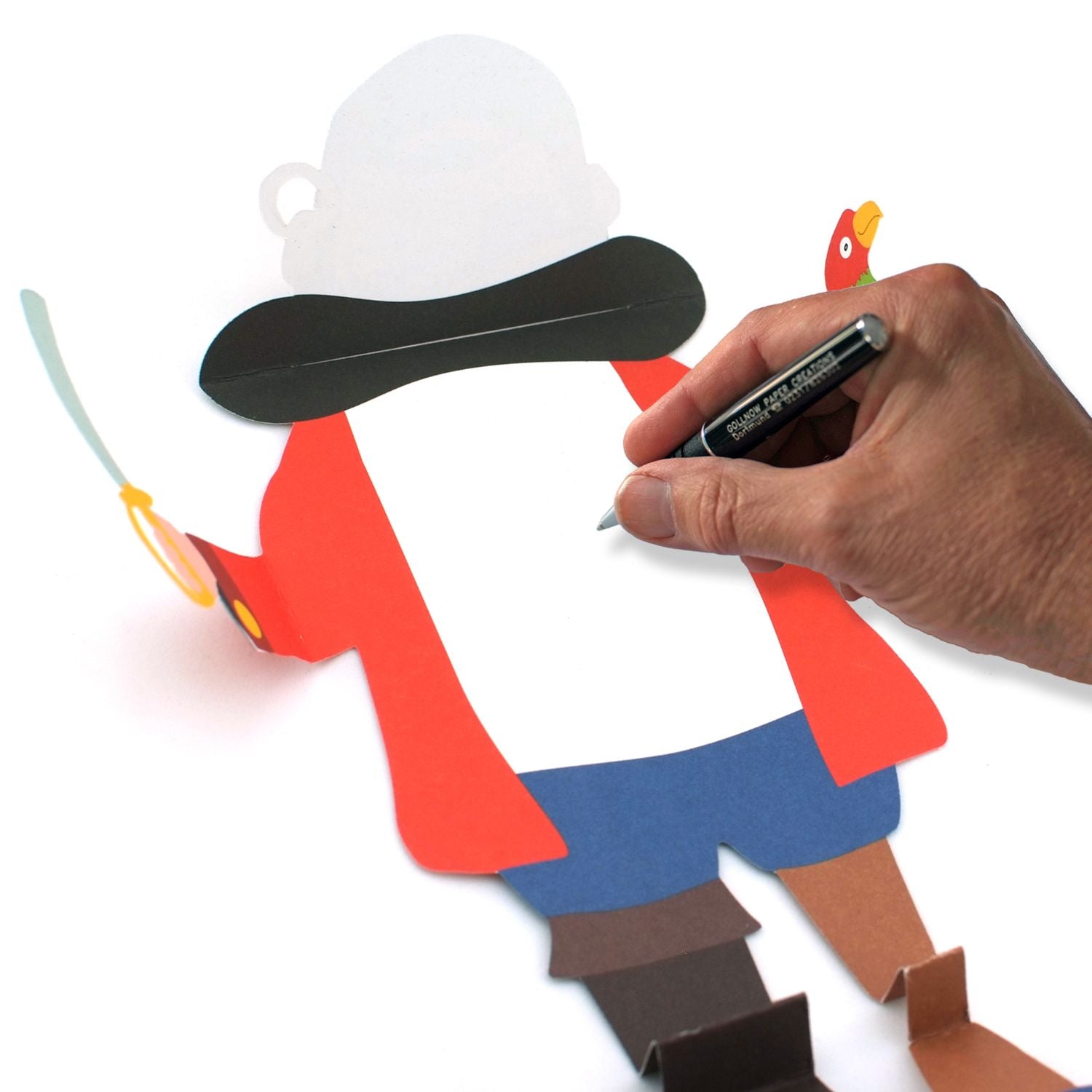3D Typkarte "Pirat"
