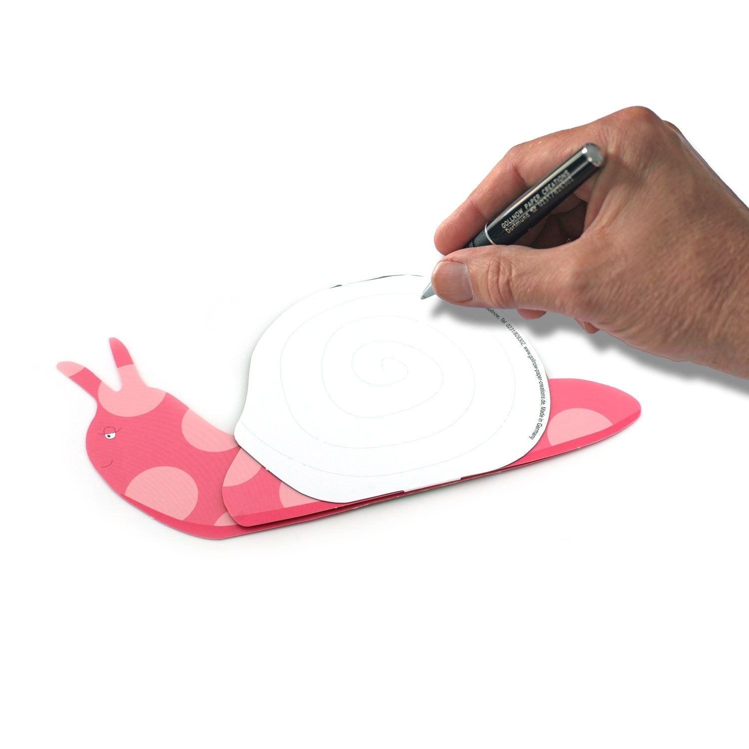 Carte pliante animal 3D "escargot"