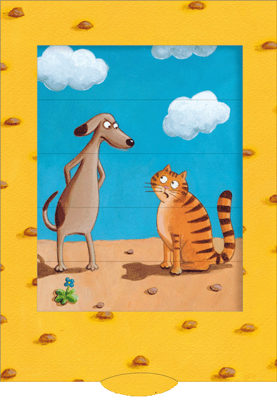 Carte Vivante "Chien et Chat"