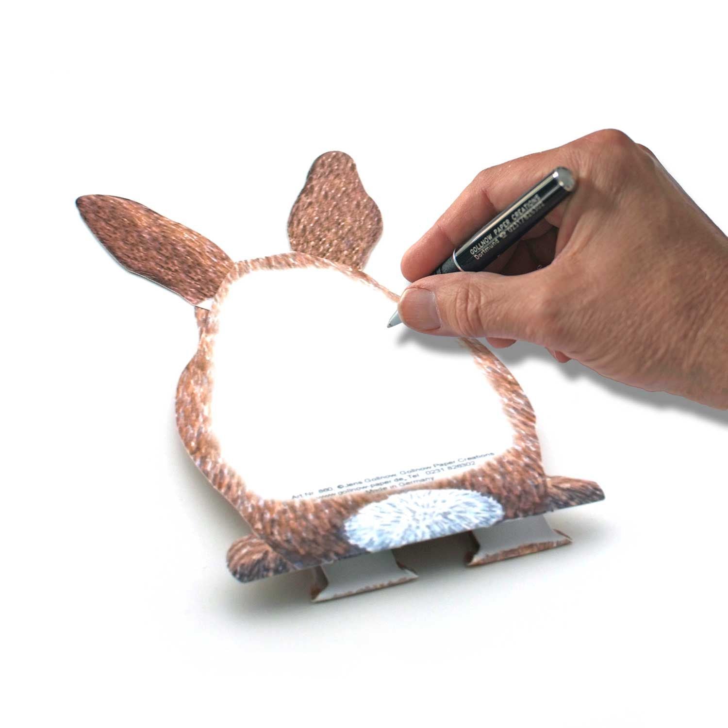 Carte pliante animal 3D "lapin"