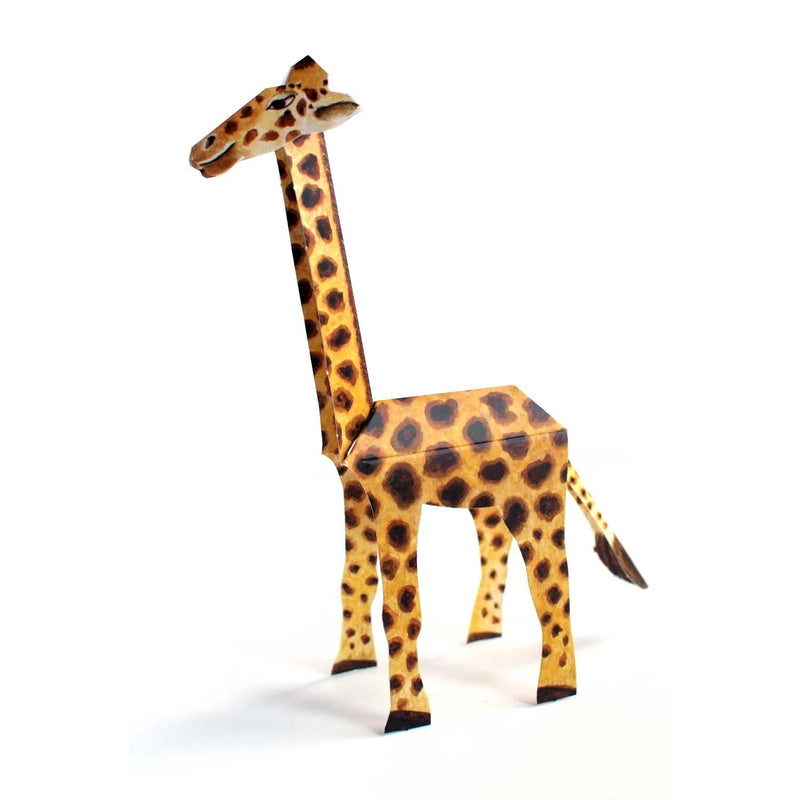 Carte pliante animal 3D "Girafe"