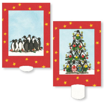 Carte Vivante "Pingouins de Noël"